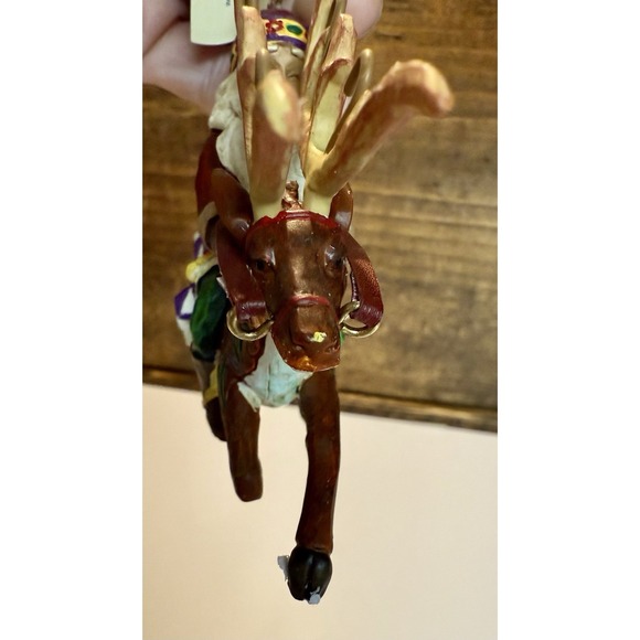 Jim Shore Christmas Santa Did Ride  Reindeer Ornament Heartwood Creek 2006 - Picture 3 of 11
